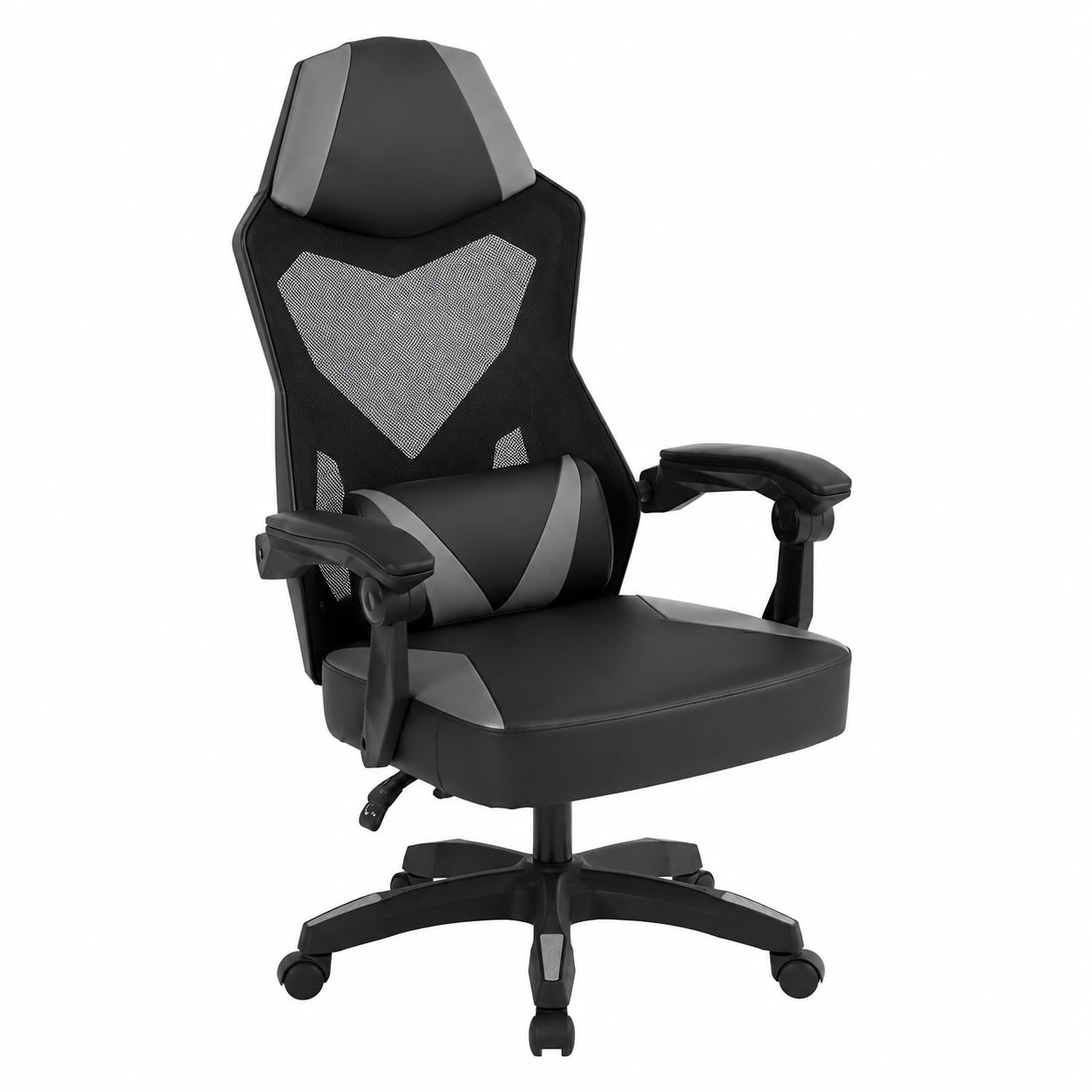 Poltrona Gaming Ergonomica da Ufficio, Design Bicolore, Altamente Regolabile