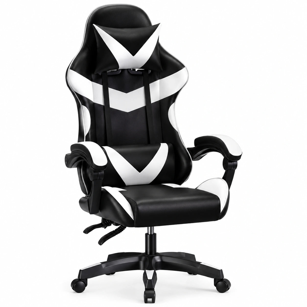 Sedia Gaming Ergonomica Baroni Home con Schienale Regolabile e Cuscino Lombare