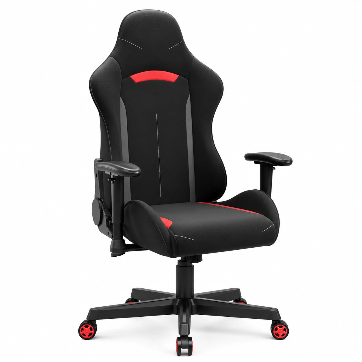 Sedia da Gaming DIABLO X-Starter Ergonomica in Tessuto con Braccioli Regolabili e Inclinazione, Nero
