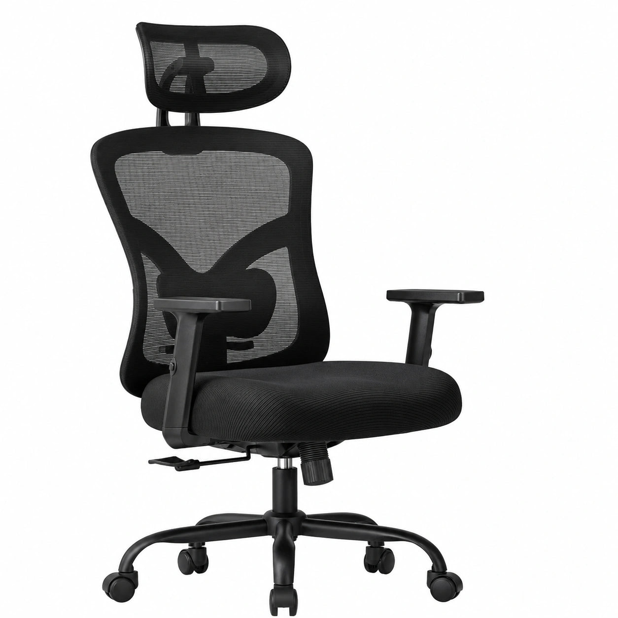 Sedia ufficio ergonomica NOBLEWELL con supporto lombare e braccioli 2D