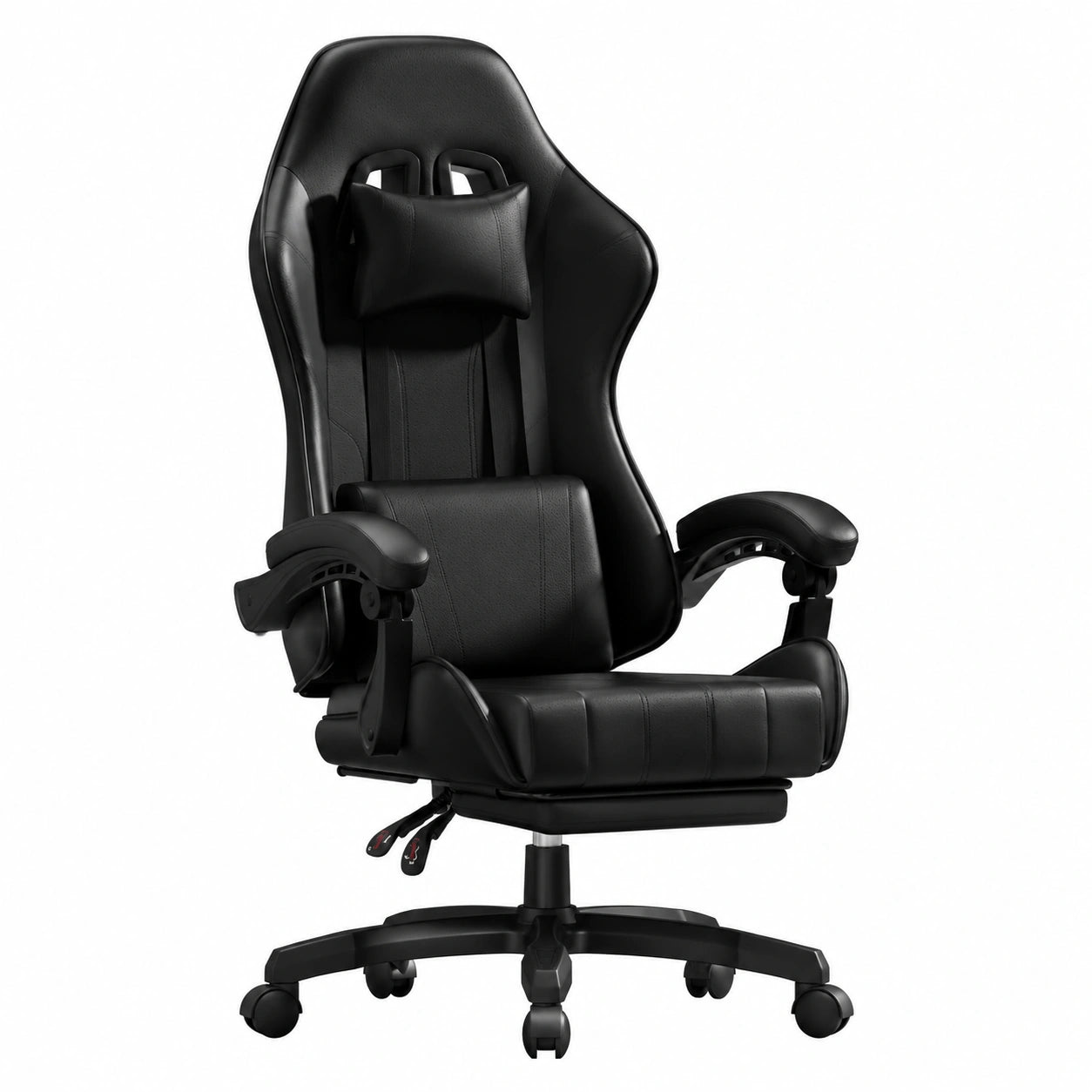 Sedia da Gaming Ergonomica con Poggiapiedi Estensibile e Supporto Lombare