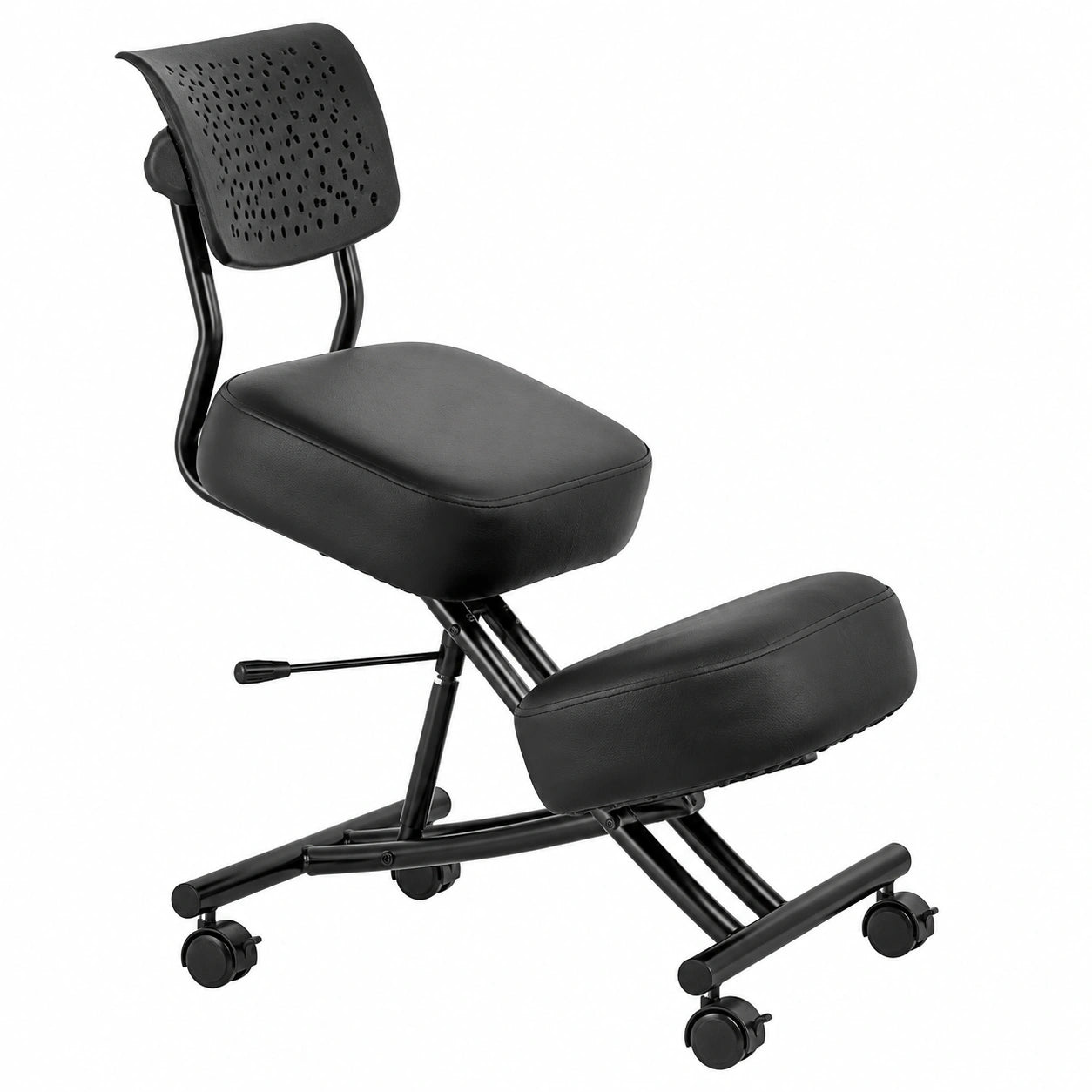 Sedia Ergonomica Regolabile con Supporto Lombare e Ruote Bloccabili