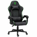 Sedia Gaming Ergonomica Verde con Design a Teschio