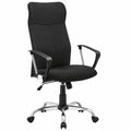Sedia Ergonomica da Ufficio SONGMICS, Regolabile e Girevole, Seduta Imbottita, Supporta fino a 120 kg, Nero