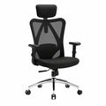 Sedia Ergonomica da Ufficio SIHOO M18, Poggiatesta e Braccioli Regolabili, Schienale in Rete, Nero, Supporto Fino a 150 kg