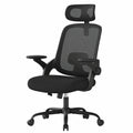 Sedia da Ufficio Ergonomica WOLTU con Supporto Lombare e Braccioli Regolabili, Schienale a Rete Traspirante, Funzione Dondolo
