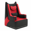 Sedia Gaming Ergonomica DIABLO Bager con Cuscini e Porta Bevande, Supporto Regolabile, Tessuto Confortevole, Nero-Rosso, Fino a 120kg