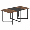 Tavolo da Riunione 180x100 cm per Ufficio, Stile Industriale con Passacavi, Capienza 6-8 Persone
