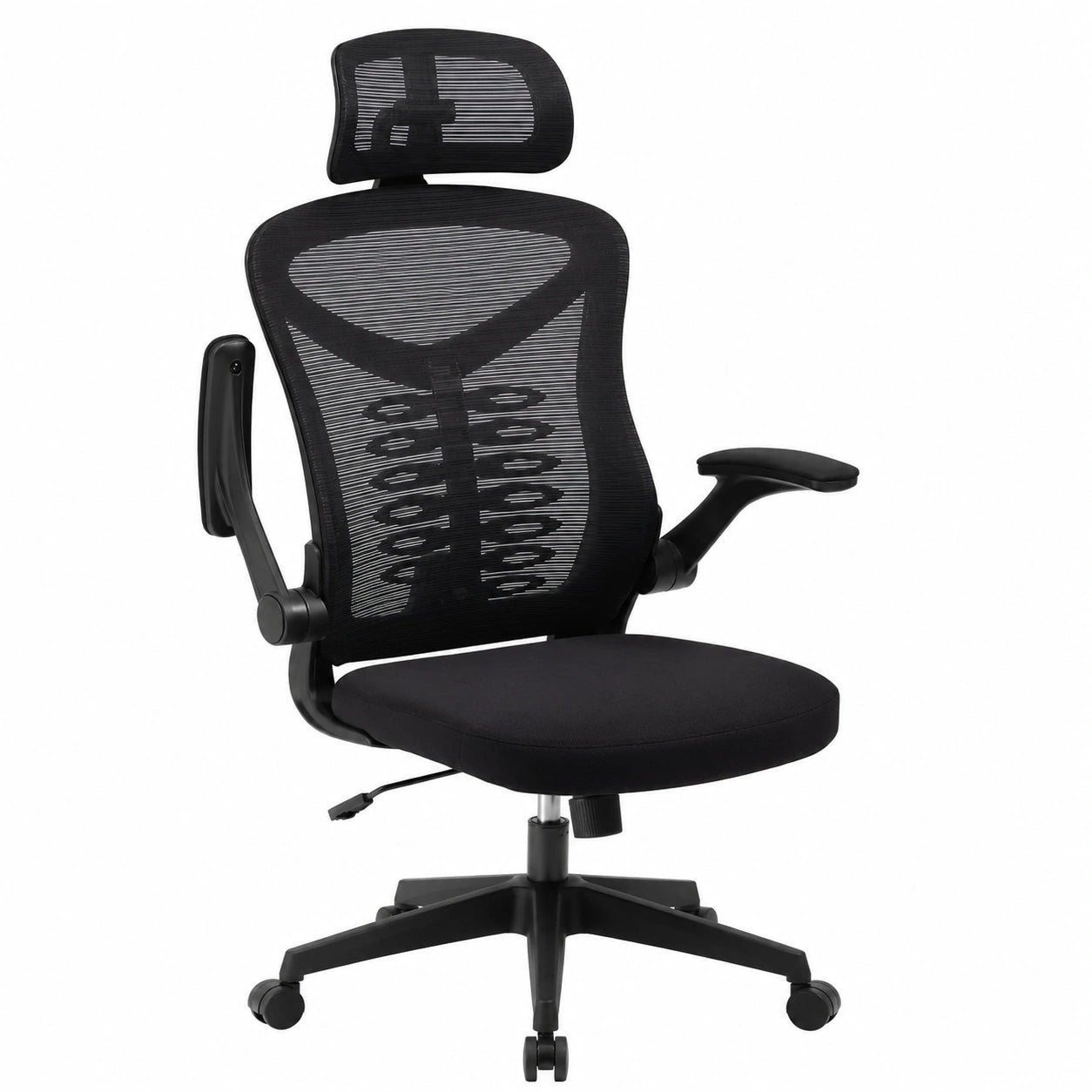 Sedia Ergonomica per Ufficio con Bracciolo a 90° e Supporto Lombare Regolabile