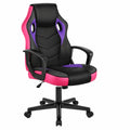 Sedia Gaming Ergonomica ALFORDSON in Similpelle Viola, Reclinabile con Altezza Regolabile, Supporto fino a 150 kg