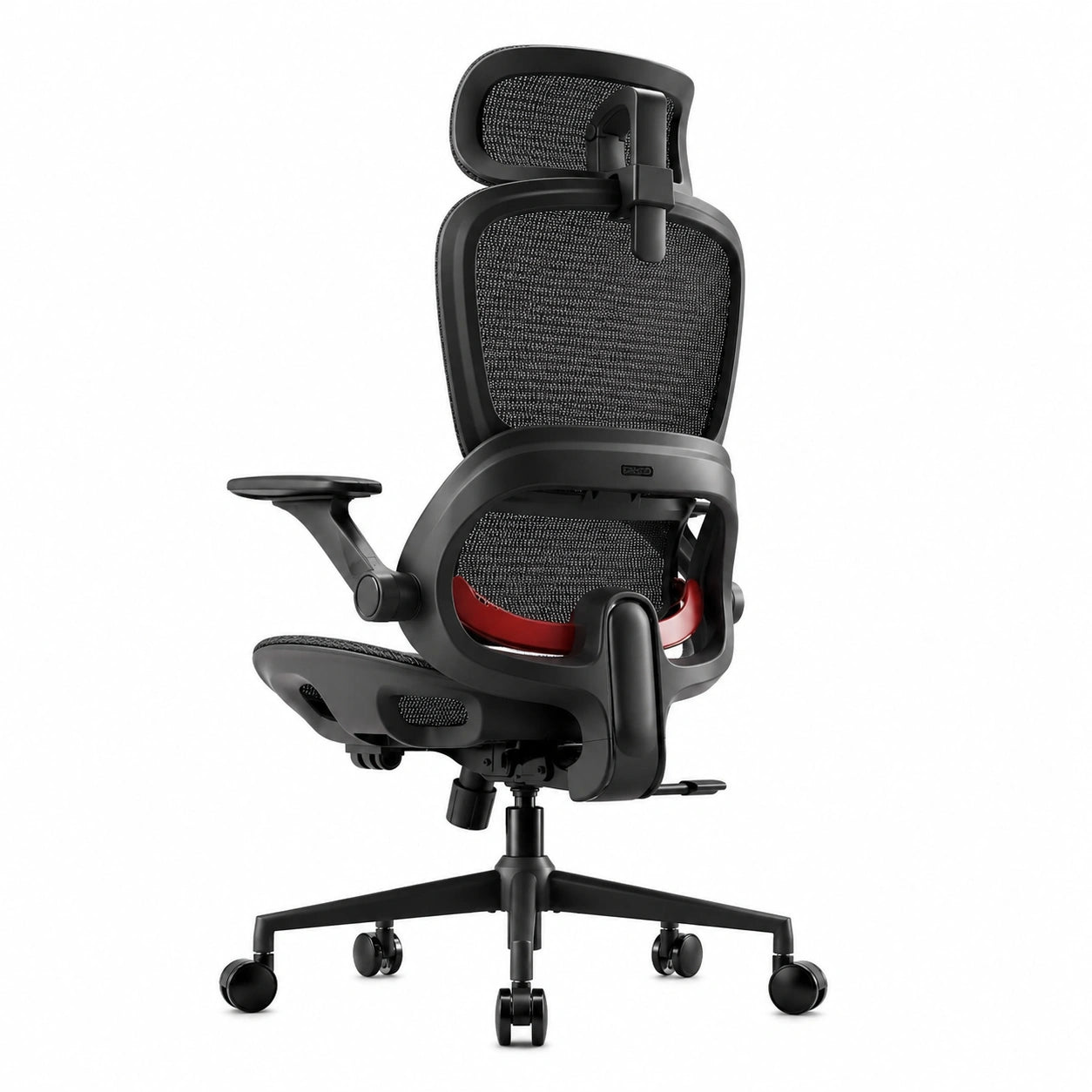 Sedia Ergonomica da Ufficio SIHOO B100 con Supporto Lombare Adattivo e Poggiatesta, Braccioli Regolabili e Reclina 90-135°, Colore Nero